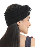 FabSeasons Acrylic Woolen Skull Stretch headband / ear warmer / cap / Hair Accessory for women & Girls for winters