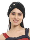 FabSeasons Acrylic Woolen Skull Stretch headband / ear warmer / cap / Hair Accessory for women & Girls for winters