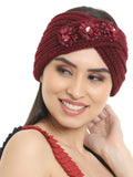 FabSeasons Acrylic Woolen Skull Stretch headband / ear warmer / cap / Hair Accessory for women & Girls for winters