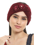 FabSeasons Acrylic Woolen Skull Stretch headband / ear warmer / cap / Hair Accessory for women & Girls for winters