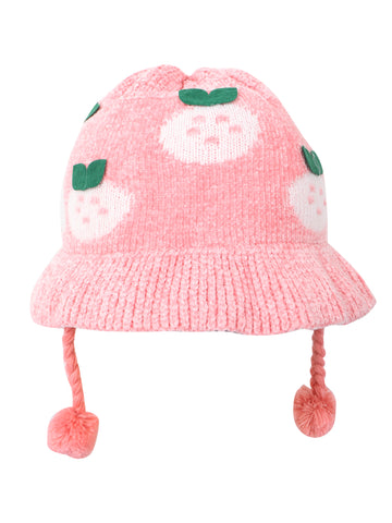 FabSeasons Baby Winter Bucket Hat / Cap for Kids of Age 2-5 years, Fluffy Fuzzy Warm Hats for Boys & Girls