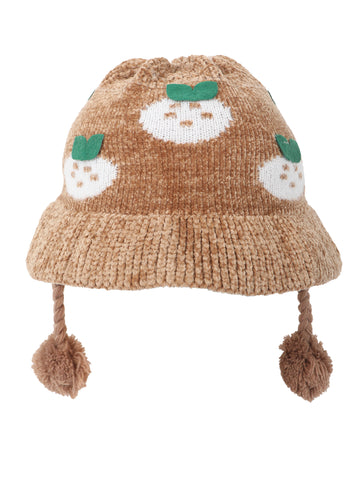 FabSeasons Baby Winter Bucket Hat / Cap for Kids of Age 2-5 years, Fluffy Fuzzy Warm Hats for Boys & Girls