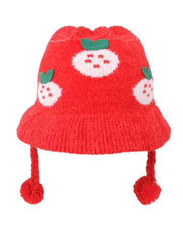 FabSeasons Baby Winter Bucket Hat / Cap for Kids of Age 2-5 years, Fluffy Fuzzy Warm Hats for Boys & Girls