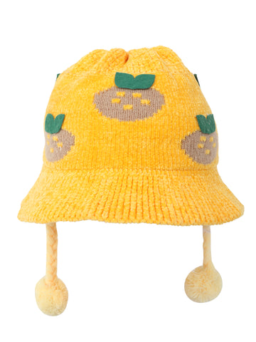 FabSeasons Baby Winter Bucket Hat / Cap for Kids of Age 2-5 years, Fluffy Fuzzy Warm Hats for Boys & Girls