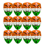 FabSports Face Mask of Indian Flag tricolor Feat V For Vendetta with elastic, Ideal for Support to Team India at Stadium for ICC cricket world cup, Pack of 12