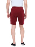 FabSeasons XVV Printed Maroon Casual Premium Fashion Solid PolyCotton with Lycra Shorts