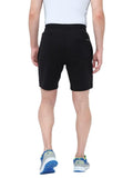 FabSeasons XVV Printed Black Casual Premium Fashion Solid PolyCotton with Lycra Shorts