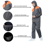 FabSeasons Premium Waterproof high quality Unisex Raincoat with Hood & Reflector at back