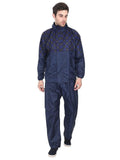 Fabseasons Blue High Quality Unisex Raincoat with Hood & Reflector for Night visibility