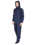 Fabseasons Blue High Quality Unisex Raincoat with Hood & Reflector for Night visibility