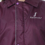 FabSeasons Maroon Raincoat Set for women with adjustable Hood and Reflector freeshipping - FABSEASONS