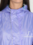 Fabseasons LightPurple Raincoat for women with Adjustable Hood & Reflector for Night visibility