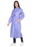 Fabseasons LightPurple Raincoat for women with Adjustable Hood & Reflector for Night visibility