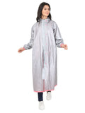 Fabseasons Peach Raincoat for women with Adjustable Hood & Reflector for Night visibility