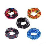 Fabseasons Unisex Headwear Head Wrap UV Resistence Sports Bandana (Assorted Color and Design) Pack of 10