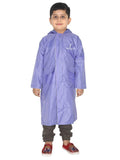 Fabseasons Unisex LightPurple Waterproof Long - Full  raincoat for Kids with hood freeshipping - FABSEASONS