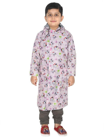 Fabseasons Mouse Printed Waterproof Long - Full  raincoat for Kids with Hood