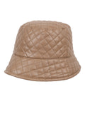 FabSeasons Solid Brown PU Bucket Hats/Caps for Unisex Casual Fashion, Foldable Fisherman Hat