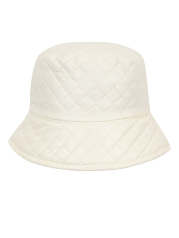 FabSeasons Solid White PU Bucket Hats/Caps for Unisex Casual Fashion, Foldable Fisherman Hat