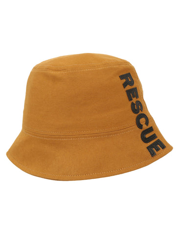 FabSeasons RESCUE Solid Brown Cotton Bucket Hats/Fisherman Caps for Men & Women