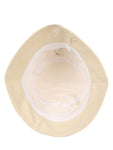 FabSeasons RESCUE Solid Cream Cotton Bucket Hats/Fisherman Caps for Men & Women