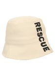 FabSeasons RESCUE Solid Cream Cotton Bucket Hats/Fisherman Caps for Men & Women