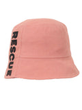 FabSeasons RESCUE Solid Pink Cotton Bucket Hats/Fisherman Caps for Men & Women