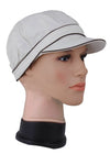 Fabseasons White Cotton Beanies Cap for Women
