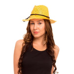 FabSeasons Yellow Beach Hat