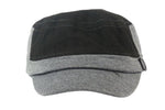 Fabseasons Plain Black Dark Grey Cotton Cap for Ladies