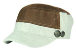 Fabseasons Plain Brown Grey Cotton Cap for Ladies