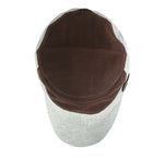 Fabseasons Plain Brown Grey Cotton Cap for Ladies freeshipping - FABSEASONS