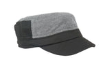 Fabseasons Plain Dark Grey Black Cotton Cap for Ladies