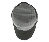 Fabseasons Plain Dark Grey Black Cotton Cap for Ladies