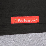 Fabseasons Solid Dark Gray-Black Cotton Cap