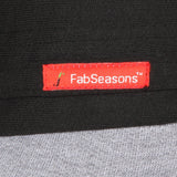 Fabseasons Solid Dark Gray-Black Cotton Cap
