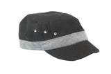 FabSeasons Black Grey Cotton Cap