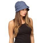 Fabseasons Navy Blue Ribbon Cloche for Women