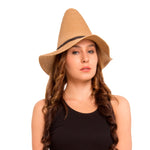 FabSeasons Beige Solid Fancy Cone Hat