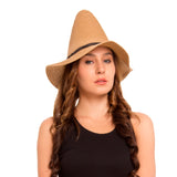 FabSeasons Beige Solid Fancy Cone Hat
