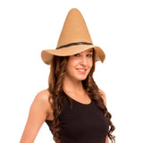 FabSeasons Beige Solid Fancy Cone Hat