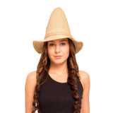 FabSeasons Beige Striped Fancy Cone Hat