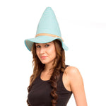 Fabseasons Blue Striped Fancy Cone Hat for Women freeshipping - FABSEASONS