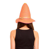 Fabseasons Pink Striped Fancy Cone Hat for Women