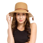 FabSeasons Brown Simple Sun Hat for Women