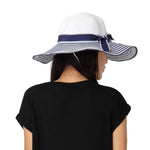 FabSeasons Blue Wavy Long Brim Sun Hat