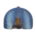 Denim Flare Medium Blue Studded Cap for Women and Girls, Adjustable strap.