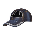 FabSeasons Designer Denim Studded Cap ,Adjustable strap freeshipping - FABSEASONS