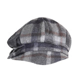 FabSeasons Casual Grey Checks Fancy Cap for Women & Girls