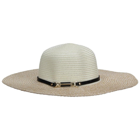 FabSeasons Drip Shade Beige Hat with belt